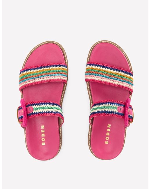 Boden Pink Caryl Double Strap Sandals