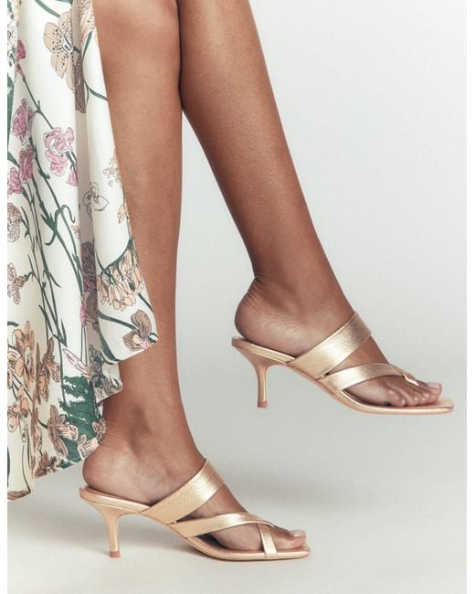 Boden Natural Toe Post Kitten Heels