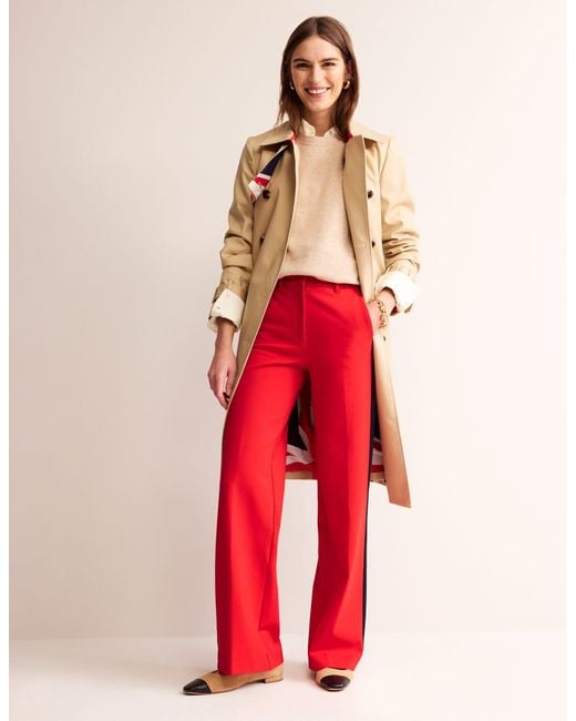 Boden Red Westbourne Ponte Pants