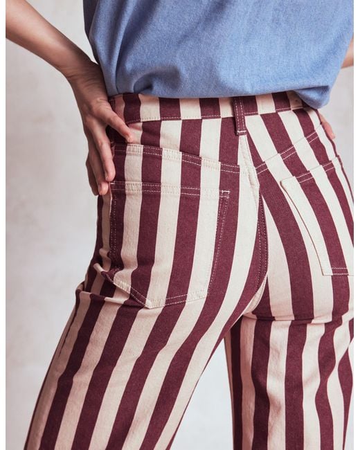 Boden Blue High Rise Column Leg Jeans