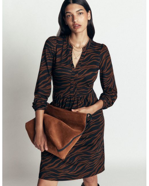 Boden Black Naomi Relaxed Jersey Dress