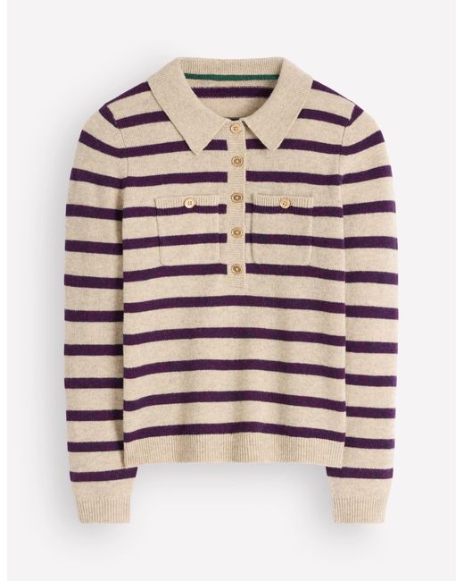Boden Blue Marianne Merino Wool Jumper