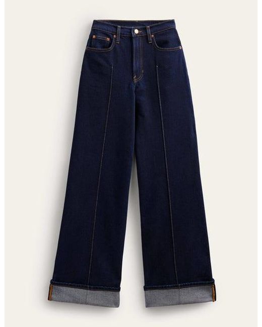 Boden Blue Turn-up Jeans