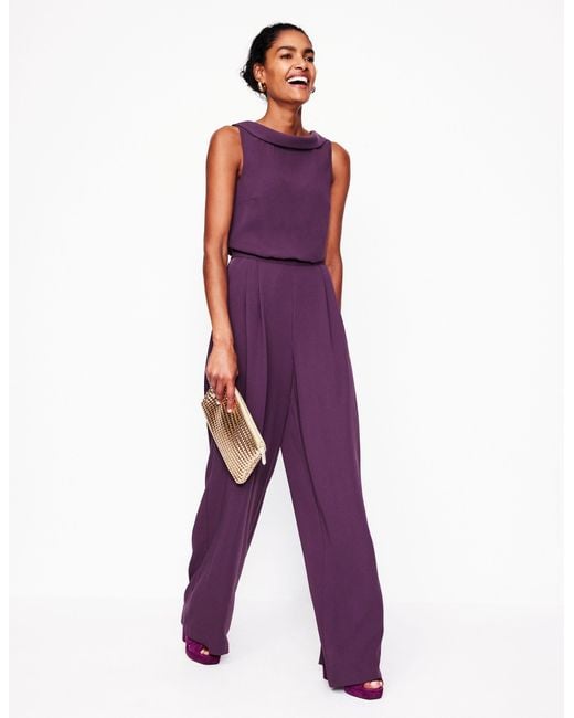 Boden Purple Clarissa Jumpsuitdamson
