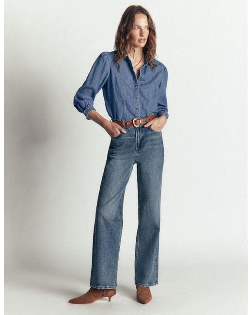 Boden Blue Sky Denim Shirt