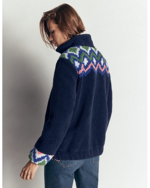 Boden Blue Alnwick Borg Jacket