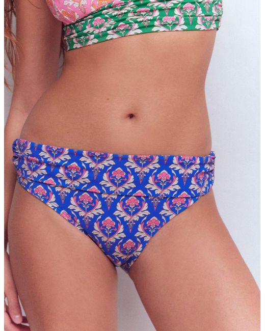 Boden Red Classic Fold Bikini Bottoms