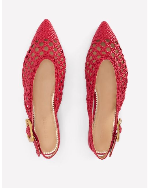 Boden Red High Cut Flat Point