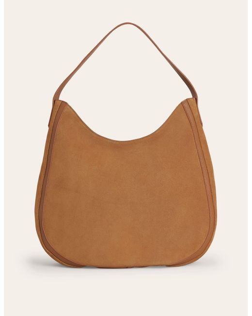 Boden Brown Suede Hobo Bag