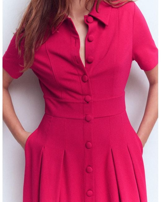 Boden Multicolor Bridget Ponte Shirt Dress