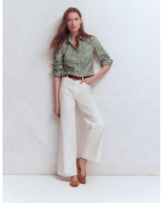Boden Green Cara Cotton Shirt