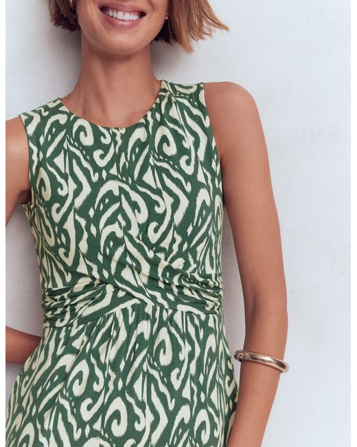 Boden Green Zara Cross Waist Jersey Dress