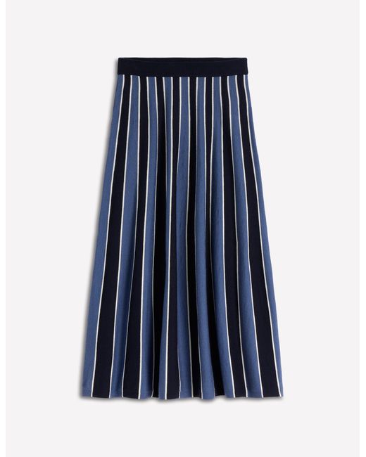 Boden Blue Liz Knitted Midi Skirt