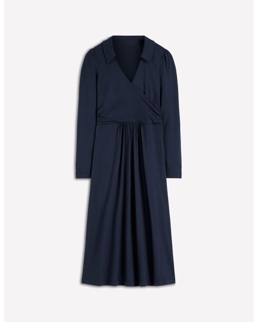 Boden Blue Carla Jersey Wrap Dress