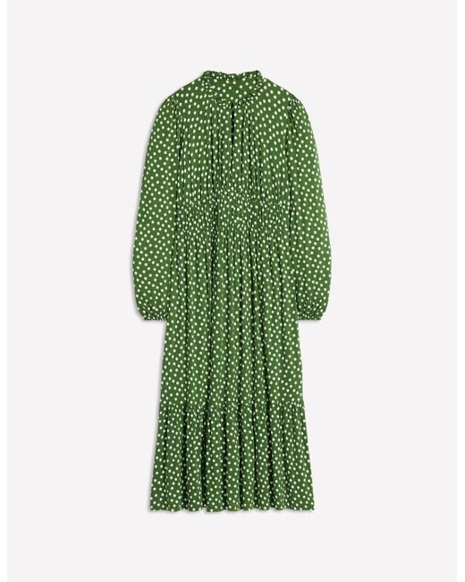 Boden Green Rosamund Jersey Midi Tea Dress