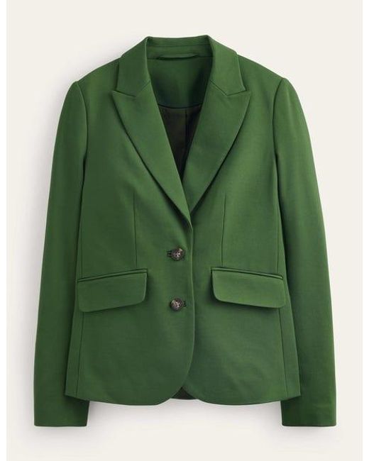 Boden Green Semi Fitted Jersey Blazer