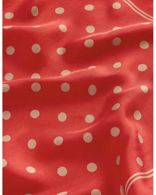 Boden Pink Elisabeth Silk Square Scarf