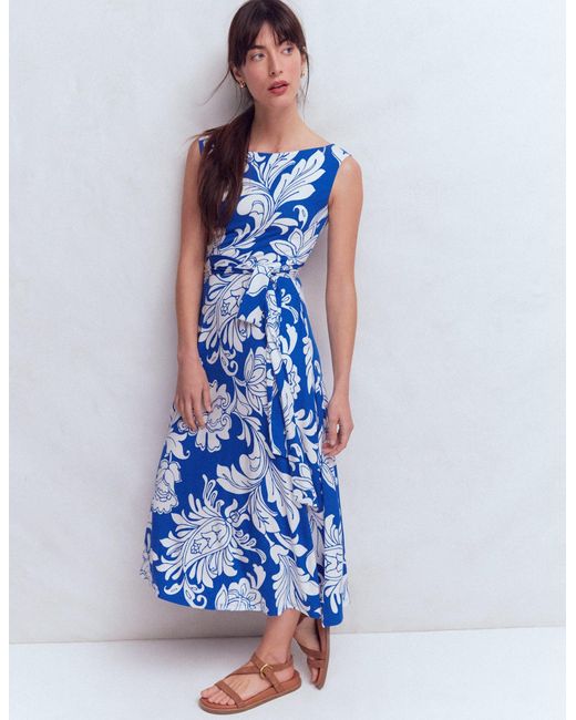 Boden Blue Tamsin Jersey Midi Dress