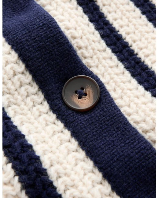 Boden Blue Longline Knitted Coatigan