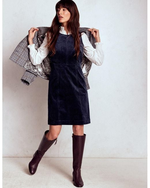 Boden Blue Annie Cord Shift Dress