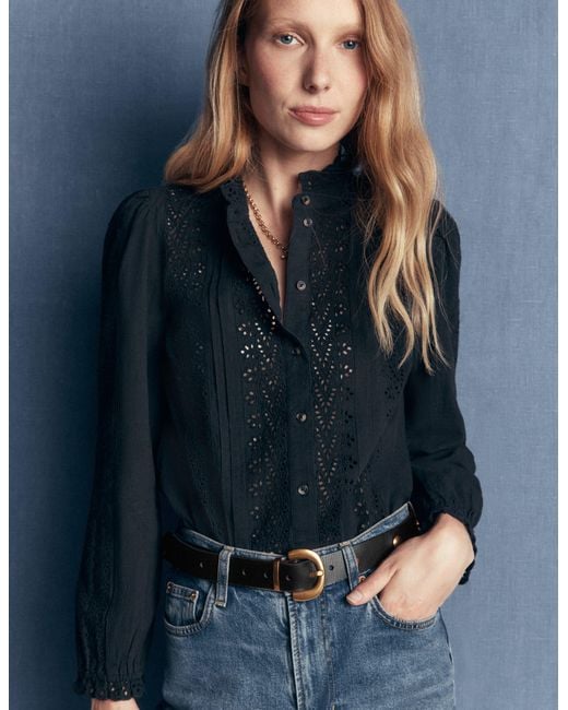 Boden Black Stud Buckle Belt