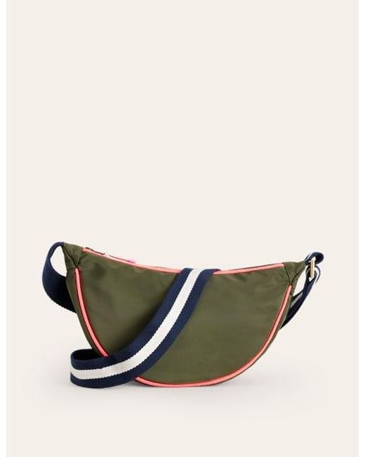 Boden Green Nylon Cross-Body Bag