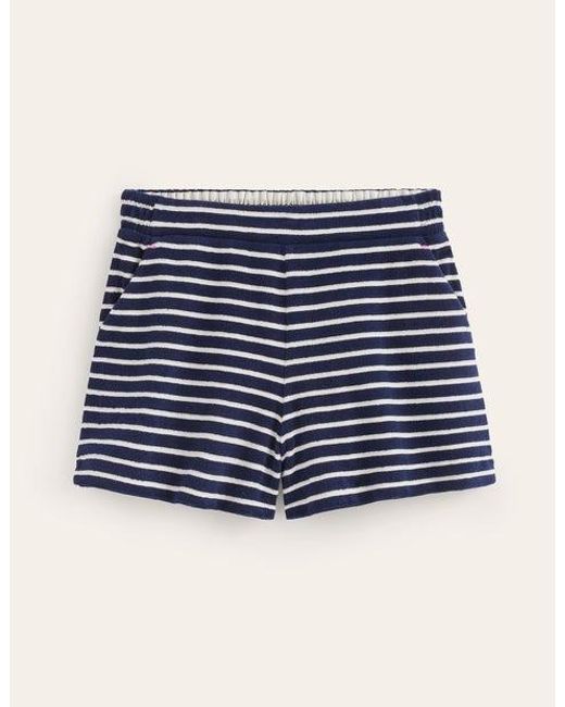 Boden Blue Towelling Shorts