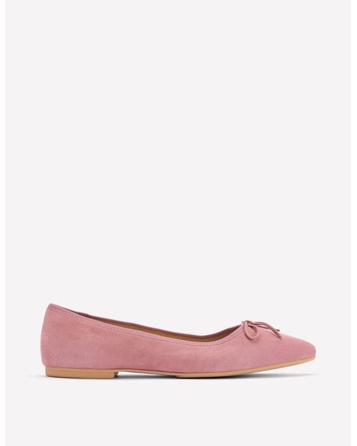 Boden Pink Point Flexi Sole Flats