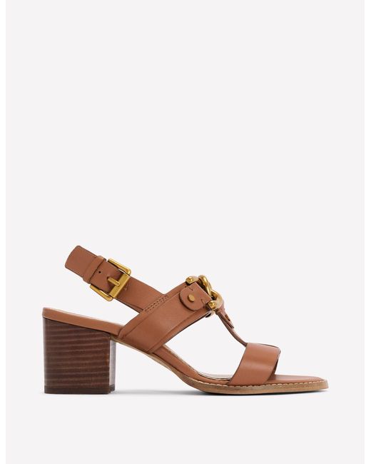 Boden Green Block Heel Hardware Sandals