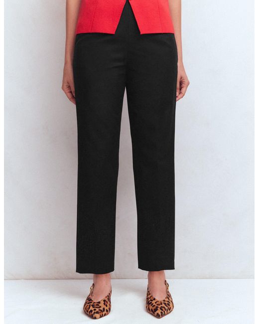 Boden Red Slim Leg Cotton Pants