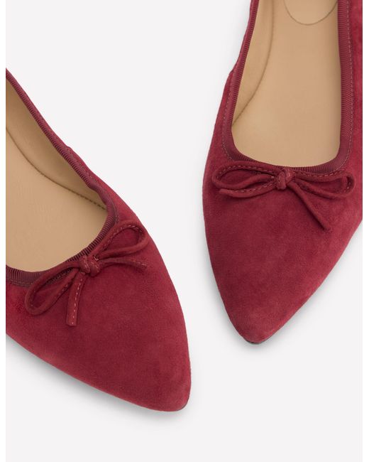 Boden Red Point Flexi Sole Flats