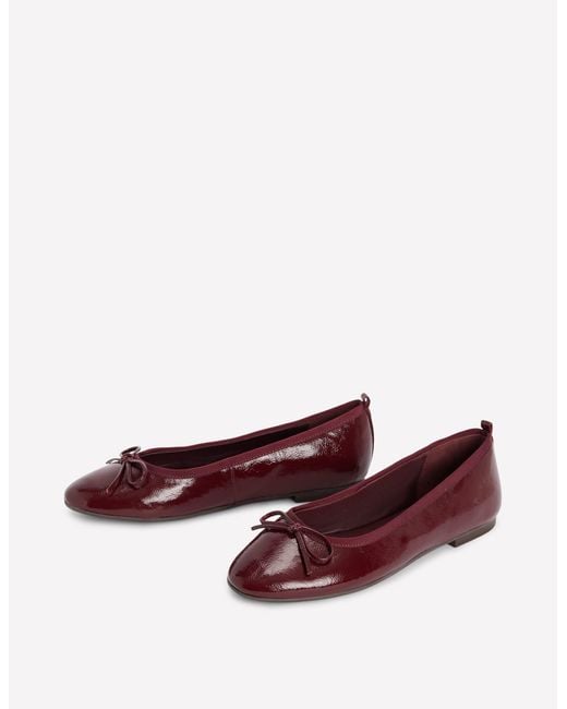Boden Red Patti Round Toe Ballet Flats
