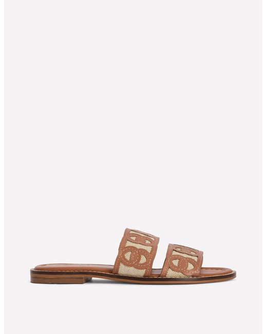 Boden Brown Interlocked Flat Sandal