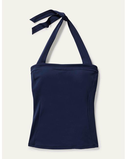 Boden Santorini Halter Tankini Top French in Blue Lyst