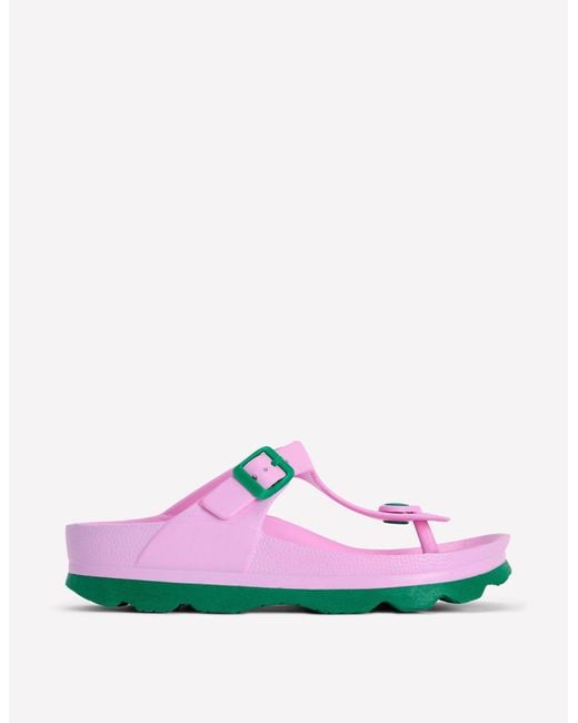 Boden White Lyla Toe Post Sandals