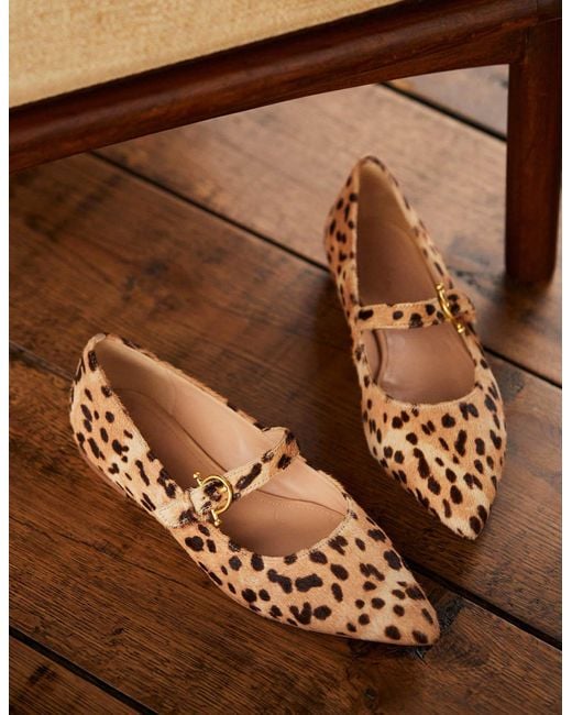 Boden Brown Pointed Toe Mary Jane Shoes