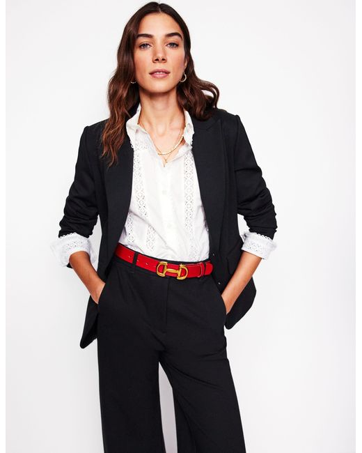 Boden Black Marylebone Ponte Blazer