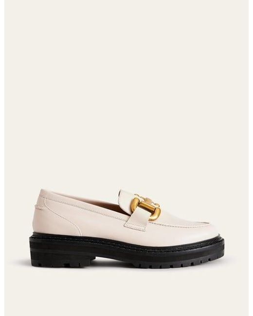 Boden Natural Iris Snaffle Chunky Loafers