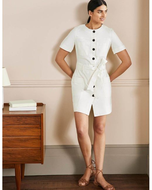 White top dress boden