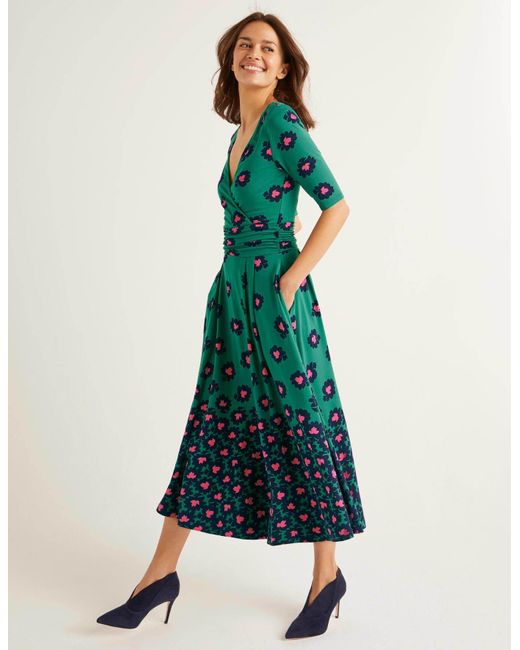 boden green midi dress