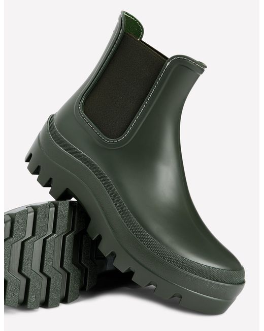 Boden Green Chunky Chelsea Wellie Boots