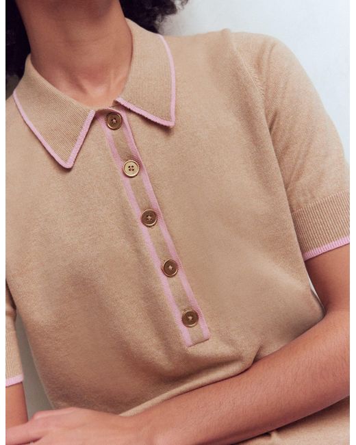 Boden Blue Liz Henley T-Shirt
