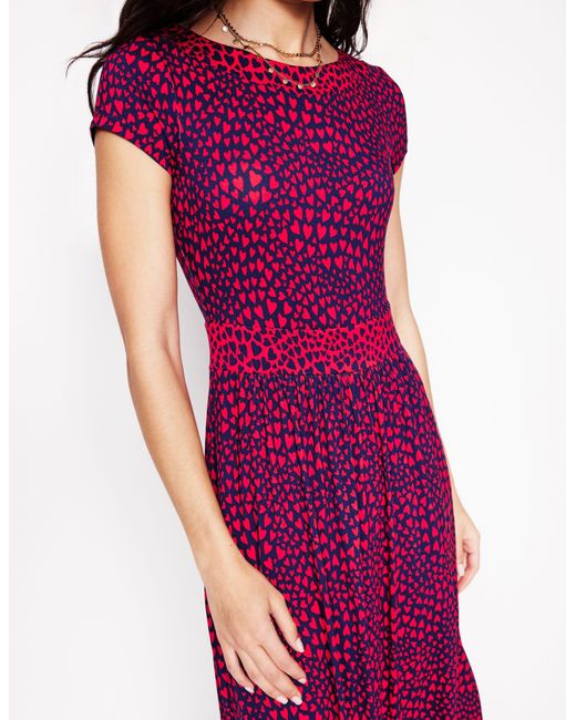 jersey navy dress Eden Broderie Jersey Dress-Navy main image 1