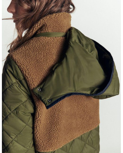 Boden Green Borg Mix Coat
