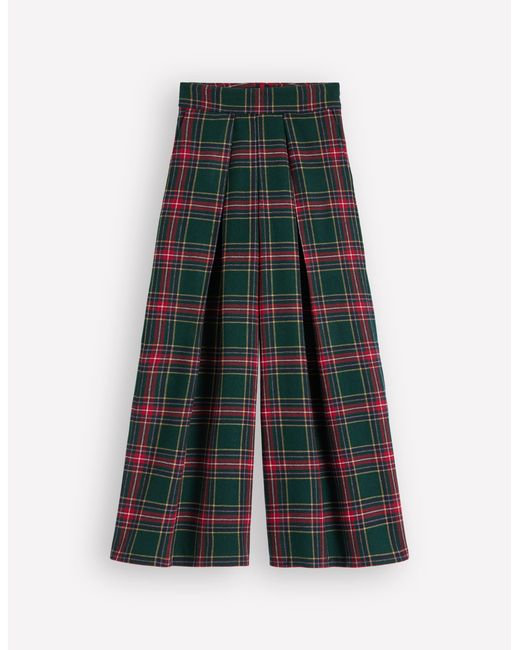 Boden Red Wool Blend Pleated Pants