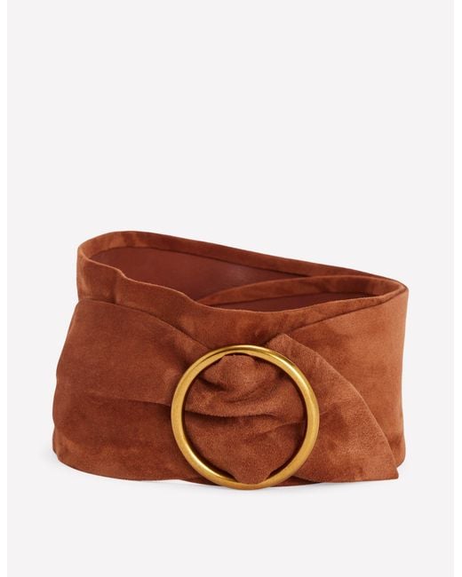 Boden Brown Wide Ring Waist Belt