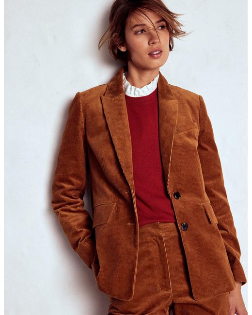 Boden Brown Stamford Cord Blazer