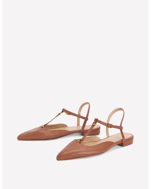 Boden Brown T-Bar Point Flats
