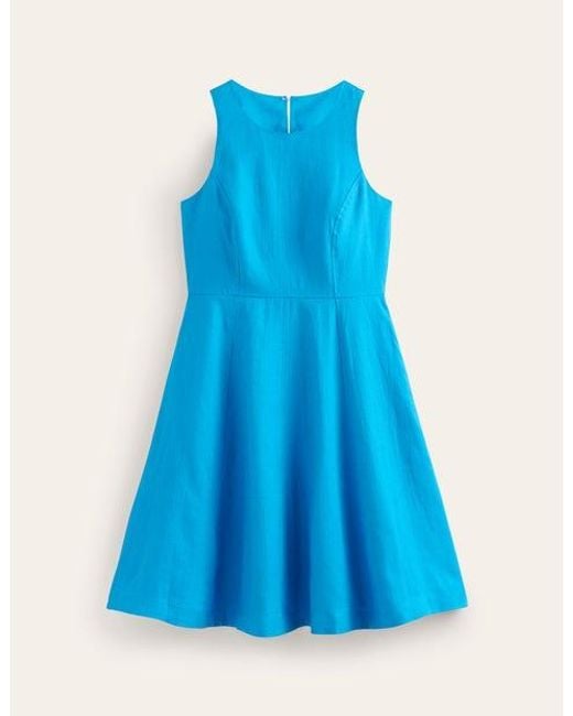 Boden Blue Carla Linen Short Dress