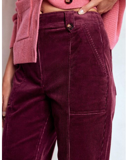 Boden Red Pimlico Cord Trousers